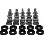 Rockstable M6 Phillips Screws Set - Rack Mounting - Silver - 10 Pieces (RS19-M611)
