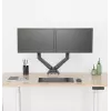 Rockstable RS-MM007 Advanced Dual Monitor Mount - Clamp / Grommet - 13 kg - 15-27 inches - 100x100 mm - Black