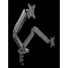 Rockstable RS-MM007 Advanced Dual Monitor Mount - Clamp / Grommet - 13 kg - 15-27 inches - 100x100 mm - Black