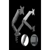 Rockstable RS-MM007 Advanced Dual Monitor Mount - Clamp / Grommet - 13 kg - 15-27 inches - 100x100 mm - Black