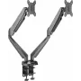 Rockstable RS-MM011B Professional Dual Monitor Desk Mount - Clamp/Bolt - 16 kg - 15-32 inches - 100x100 mm - Black