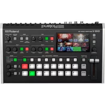 Roland V-8HD 8 kanālu HDMI video pārslēgs ar audio mikseri - melns 420961A38