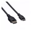 ROLINE HDMI High Speed kabelis ar Ethernet, HDMI Type A spraudnis uz Mini HDMI spraudnis, 2 m, 11.04.5580