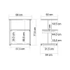 Roline Printer Table Grey White Light Grey 17.01.1087