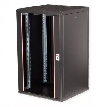 ROLINE Pro 20U 19 collu sienas montāžas tīkla skapis 600x600 mm, melns (RAL 9005) 26.21.0179