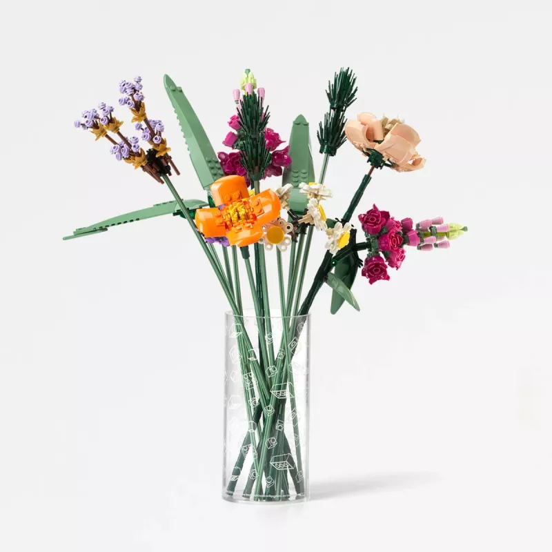 Room Copenhagen LEGO Cylinder Vase Wild Flower Transparent
