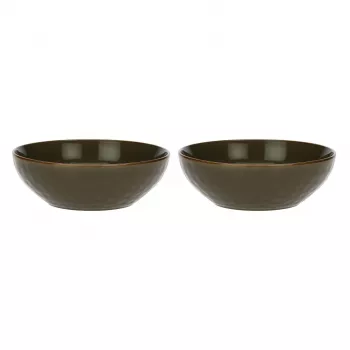 ROSE&TULIPANI Concerto Grigio Tortora Salātu bļodu komplekts, 2 gab., 26 cm, SAN plastmasa, pelēki-brūna