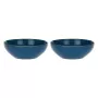 ROSE&TULIPANI Set of 2 Concerto Blu Avio Salad Bowls - Navy Blue, 26 cm