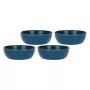 ROSE&TULIPANI Set of 4 Concerto Blu Avio Salad Bowls - Navy Blue, 20 cm