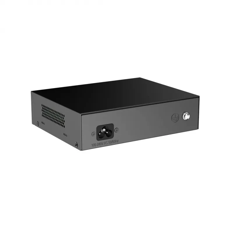 Ruijie RG-ES106F-P 6-portu Fast Ethernet PoE slēdzis, 4 PoE+ porti, 54W budžets, neuzraudzīts, melns