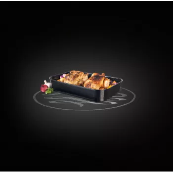 Russell Hobbs CW114311 VIT Emaljēta 42cm Dziļā Cepamā Panna - Melna