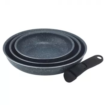 Russell Hobbs RH03293EU7 Nightfall Stone 4-Piece Smart Clip Fry Pan Set
