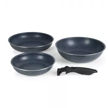 Russell Hobbs RH03296 Nightfall Stone 4-Piece Smart Clip Fry Set