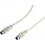 S CONN MAXIMUM CONNECTIVITY ShiverPeaks PS/2 pagarinājuma kabelis, 6-pin Mini DIN tēviņš uz mātīti, 3,0 m, melns 78106-3