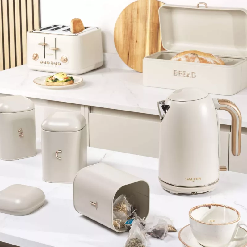 Salter Pebble Bread Bin, bēšā krāsā