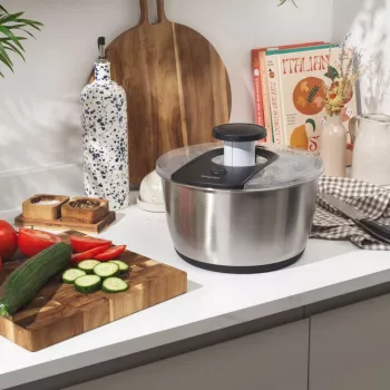 Salter BW14097 Salad Spinner 6L, Sudraba