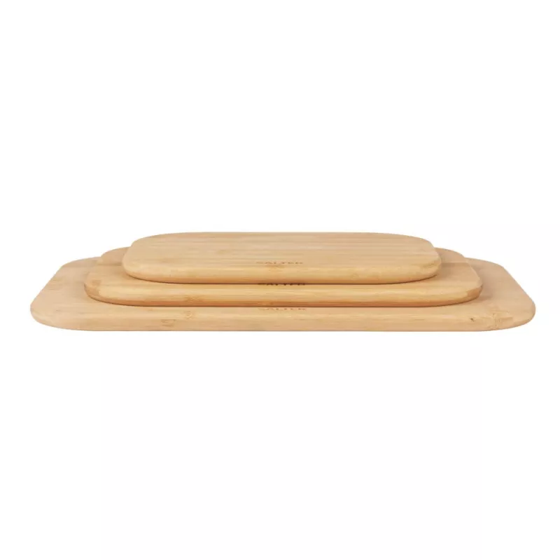 Salter BW14107 Simple Prep Bamboo Chopping Board Set