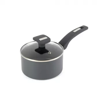 Salter BW14718 Alto 16cm Katliņš - Kalts Alumīnijs, Bez PFOA Nepiedegošs, Piemērots Indukcijai, Melns