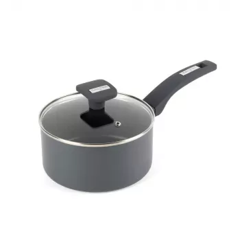 Salter BW14719 Alto 18cm Katliņš ar Vāku, Kaltā Alumīnija, Nepiedegošs, Melns