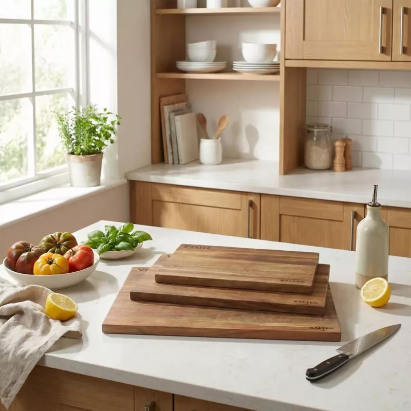 Salter BW14740 Acacia 3 Piece Chopping Board Set