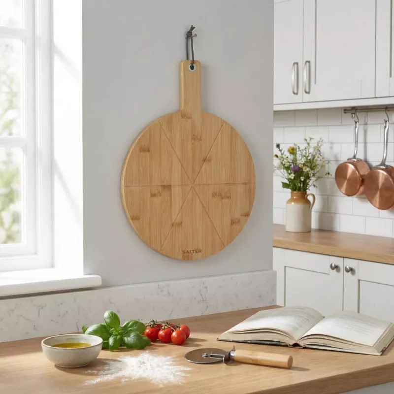Salter BW14821 Toronto 12 inch Pizza Board & Cutter Set