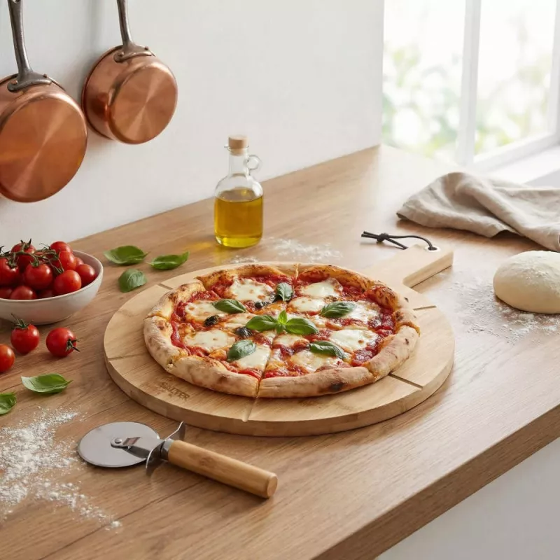 Salter BW14821 Toronto 12 inch Pizza Board & Cutter Set