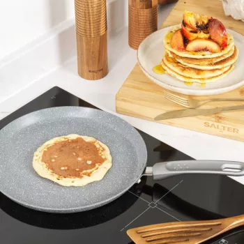 Salter Marblestone 25cm Pankūku Panna – Īpaši nelīpoša, indukcijai piemērota, pelēka