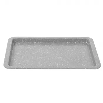 Salter Marblestone 37cm Cepšanas Paplāte - Nelīpoša Oglekļa Tērauda, Pelēks Marmora Efekts