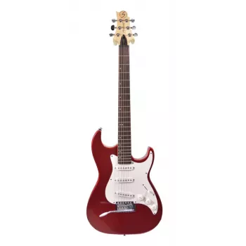 Samick MB-1 MR elektriskā ģitāra - metāliski sarkana