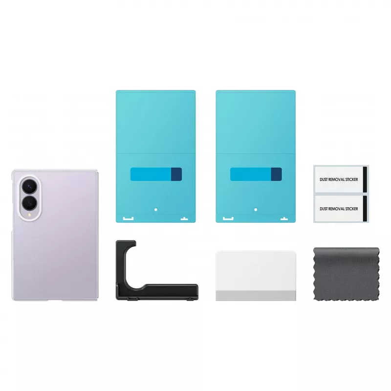 Samsung Clear Case Galaxy Z Fold8 caurspīdīgs polikarbonāta aizmugures vāciņš ar bezvadu uzlādes atbalstu (EF-QF971CTEGWW)