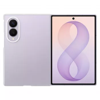 Samsung Clear Case Galaxy Z Fold8 caurspīdīgs polikarbonāta aizmugures vāciņš ar bezvadu uzlādes atbalstu (EF-QF971CTEGWW)