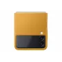 Samsung EF-VF711LYEGWW Īstas ādas aizmugurējais vāciņš Samsung Galaxy Z Flip3 5G - Melns