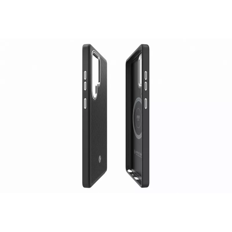 Samsung Enzo Aramid korpuss Galaxy S25 Ultra - melns sudraba