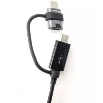 Samsung EP-DG950DBE Kombinētais microUSB datu kabelis ar USB-C pārveidotāju 1,4 m melns (Bulk)