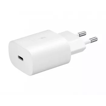 Samsung EP-TA800EWE USB-C 25W ceļojumu lādētājs balts (OOB Bulk)
