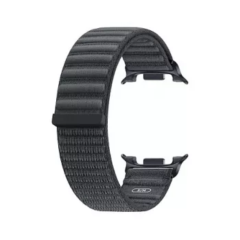 Samsung Fabric Band (S/M) Galaxy Watch9 un Watch8 – melna auduma siksniņa