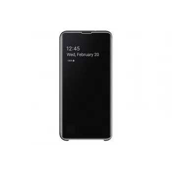 Samsung Galaxy S10+ Clear View vāciņš EF-ZG975CBEGW melns