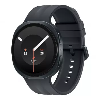 Samsung Galaxy Watch9 LTE viedpulkstenis 44mm grafīta un melna sporta siksna M/L Super AMOLED displejs