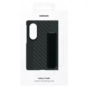 Samsung Galaxy Z Fold8 Carbon Standing Case ar statīvu – Melns, EF-XF971SBEGWW