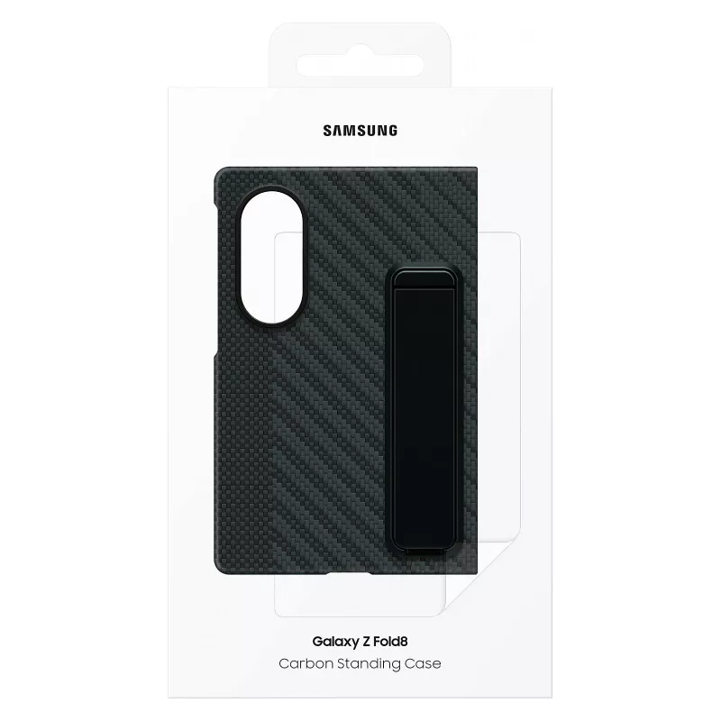 Samsung Galaxy Z Fold8 Carbon Standing Case ar statīvu – Melns, EF-XF971SBEGWW
