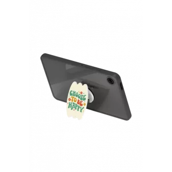 SAMSUNG GP-FPX115AMBGW Tab A9 Hybrid Edge Cover ar Pirkstu Turētāju Caurspīdīgs, Zaļš