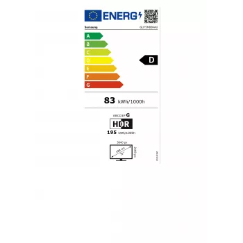 Samsung GU75M80HAUXZG 75 collu 4K Ultra HD LED Smart TV (Tizen, HDR10+, 20W skaļruņi, VESA 400x300)