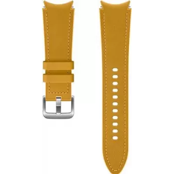 Samsung Hybrid Leather Band Galaxy Watch4, Watch5, Watch6 (20 mm, M/L, sinepju dzeltena)