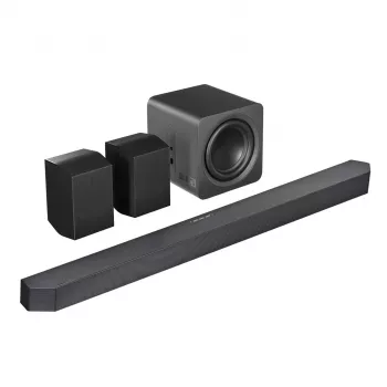 Samsung Q-Series HW-Q990H 11.1.4 kanālu skaņas sistēma ar bezvadu zemfrekvences skaļruni un aizmugures skaļruņiem, melna
