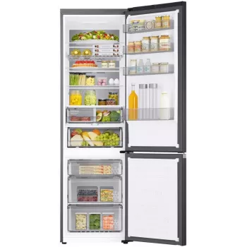 Samsung RB38C705CB1/EF 390L Total No Frost ledusskapis-saldētava ar SpaceMax™ tehnoloģiju, Digital Inverter kompresoru, energoefektivitātes klase C, Glam Black