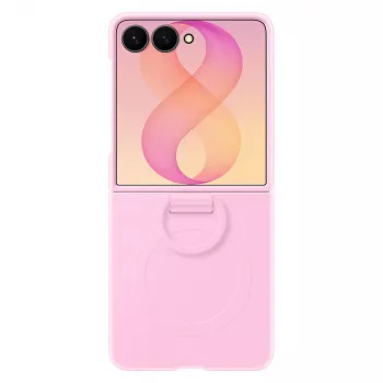 Samsung Silicone Ring Magnet Case for Galaxy Z Flip8 - Violeta