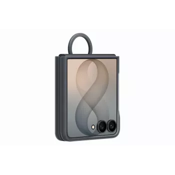 Samsung Silicone Ring Magnetic Case Galaxy Z Flip8, melns (EF-EF776CBEGWW)