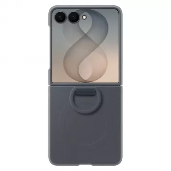 Samsung Silicone Ring Magnetic Case Galaxy Z Flip8, melns (EF-EF776CBEGWW)