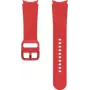 Samsung Sport Band priekš Galaxy Watch (20 mm, M/L), melns/sarkans hibrīda āda un fluoroelastomērs