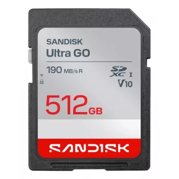 SanDisk Ultra GO microSDXC 512GB UHS-I U1 V10 A1 līdz 190 MB/s nolasīšana